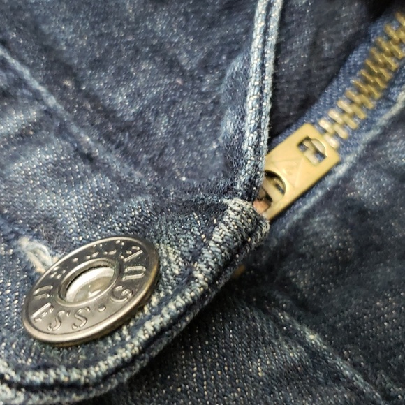 GUESS SLIM TAPERED LEG zipper pockes Biker Men's Jeans size waist 36 inseam 32 - Picture 16 of 16